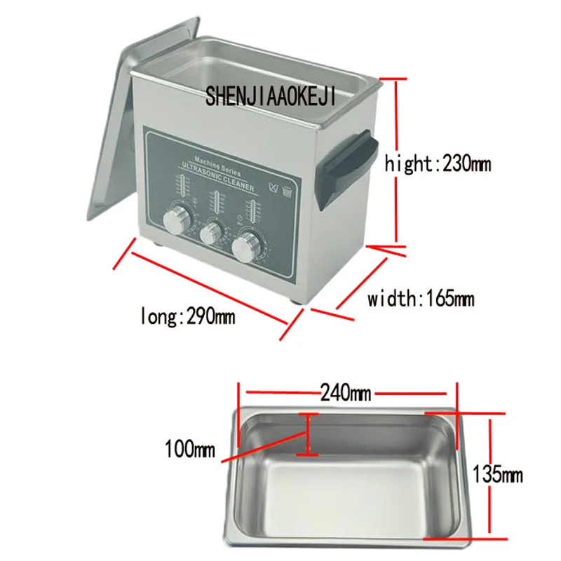 Stainless Steel Ultrasonic Cleaner M3000 220V 110V For Communications Equipment ultrasonic cleaning machine Laboratory cleaner | Бытовая