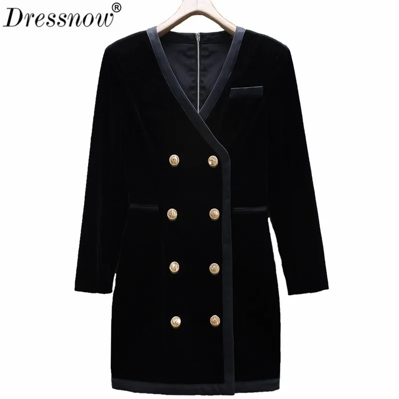 Dressnow Женское зимнее теплое длинное однотонное пальто женское двубортное пальто с v-образным вырезом куртка Женская Офисная Женская Верхняя одежда Топы