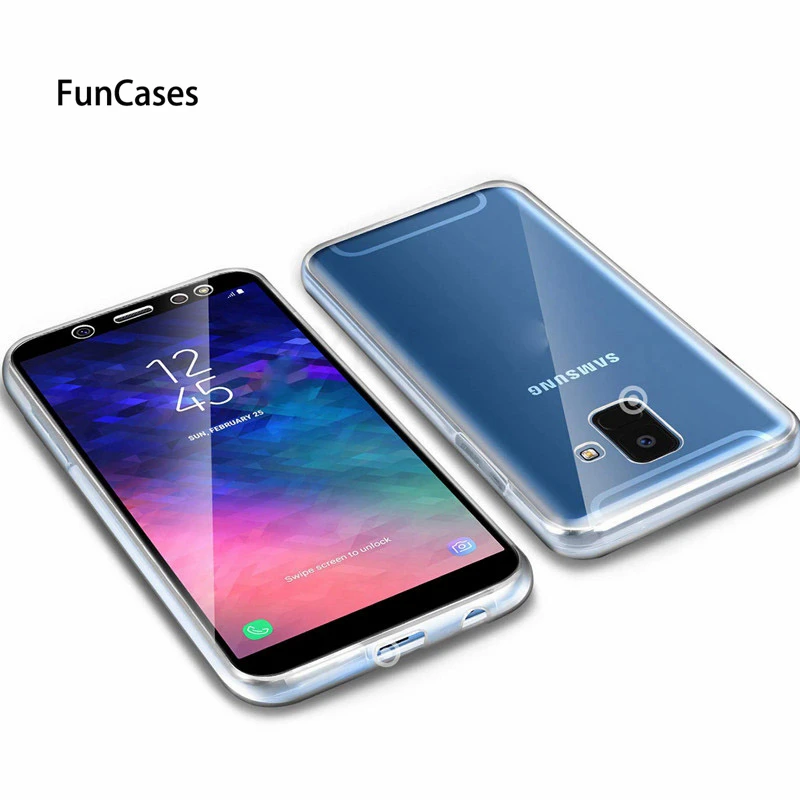 Чехол для Samsung Galaxy A7 A750 A6 A8 J4 J6 J8 2018 s9 s8 Plus Note 9 8 360 градусов мягкий силиконовый