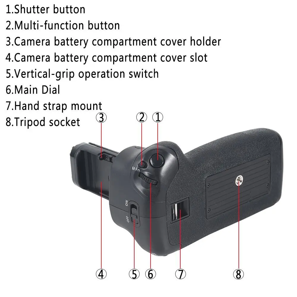 Батарейный блок DSTE для цифровой зеркальной камеры CANON 5D Mark III 5D3 | Электроника