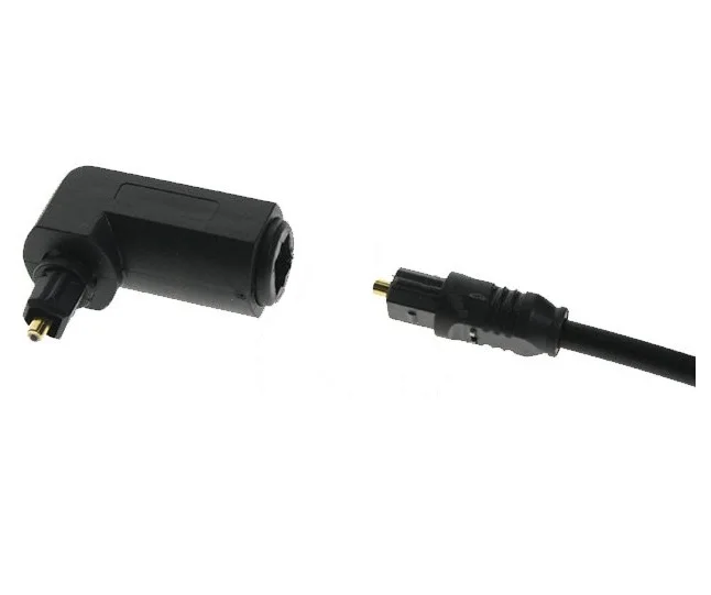 10pcs/Lot TOSLINK Right Angle Digital Optical Audio Adapter 90 Degree Rotatable Adaptor SPDIF Free shipping | Электроника