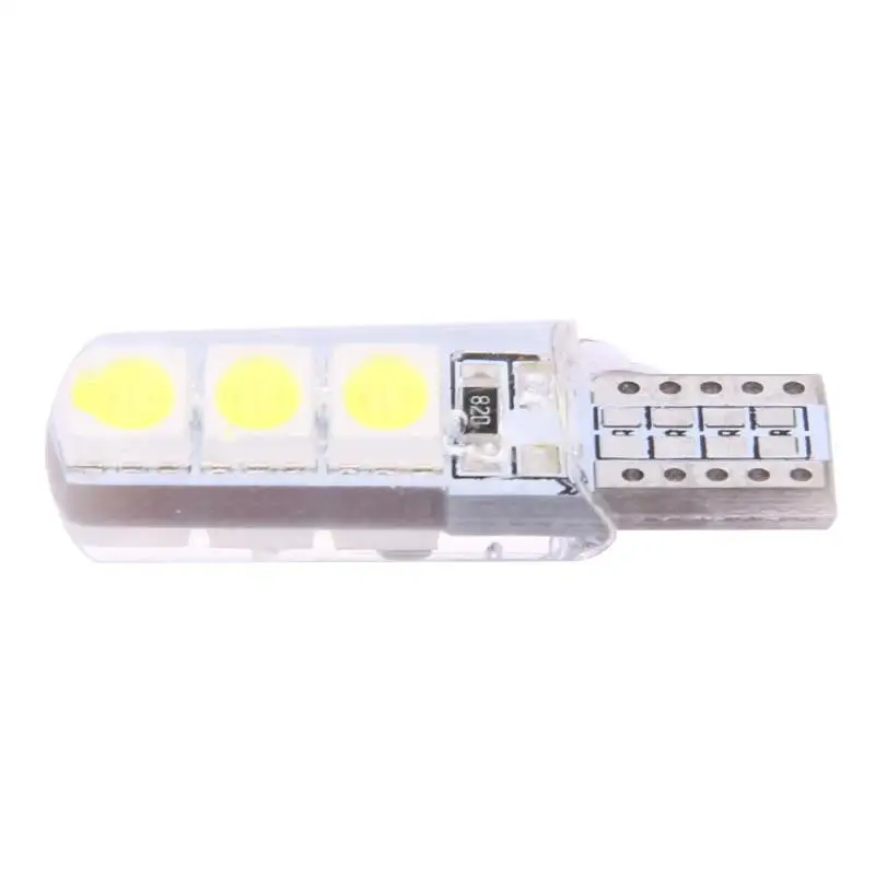 10 шт. светодиодный светильник для автомобиля T10 SMD 5050, водонепроницаемый белый светильник на танкетке, небольшой светильник для автомобилей, лампы, светильник-излучающий диод, лампа для багажника