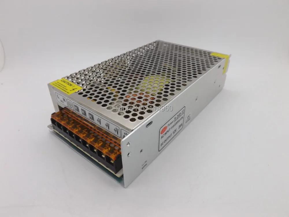 Supernova продажа Светодиодный источник питания 12 В 20A 240 Вт маленький объем одиночный