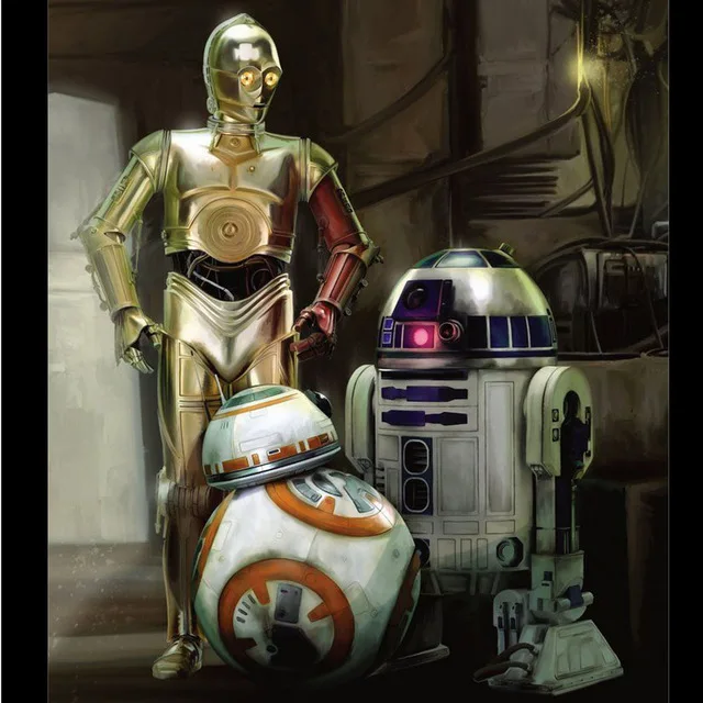 Золотой Звездные Войны Пробуждение reloj despertador reveil enfant BB-8 Будильник цифровой светодиодный Klok Relogio De Mesa Wake Up часы - Цвет: Золотой