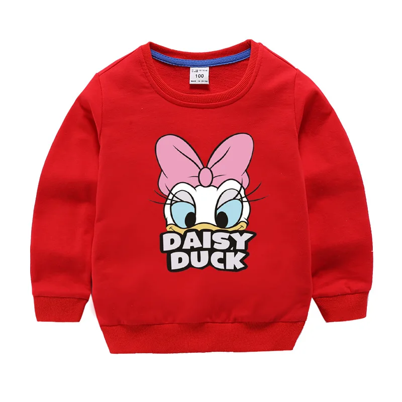 no fleece-3 Одежда для маленьких девочек; коллекция года; сезон осень-зима; флисовая толстовка с рисунком утки; топы для мальчиков; детская хлопковая рубашка - Цвет: no fleece-3