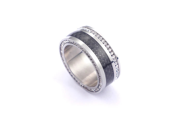 silver KALEN, очаровательное кольцо из нержавеющей стали для женщин, розовое золото и серебро, кольца Bague, модные стразы Anillos, обручальные кольца, ювелирные изделия, подарки - Цвет основного камня: silver