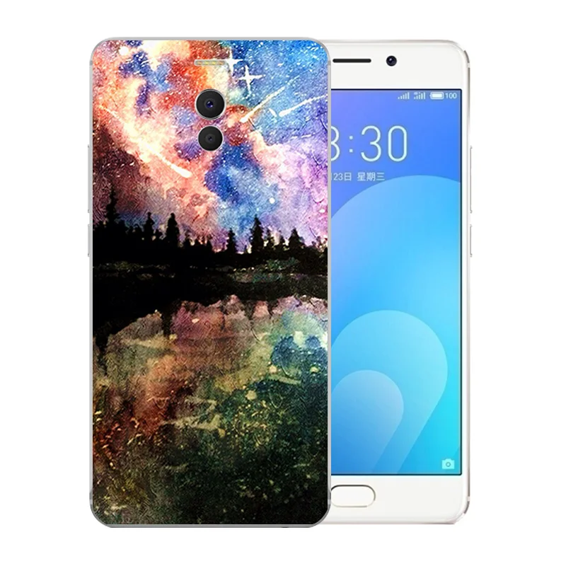 Силиконовый чехол для телефона с рисунком звездного неба Meizu M6 Note Shell Note/Blue Charm 6 |