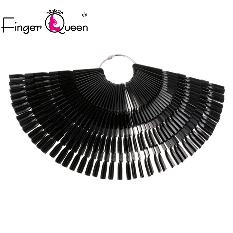 FingerQueen 50 шт./компл. 3 Советы Диаграмма цветов ногтей Палитра веерообразная 150 Цвета