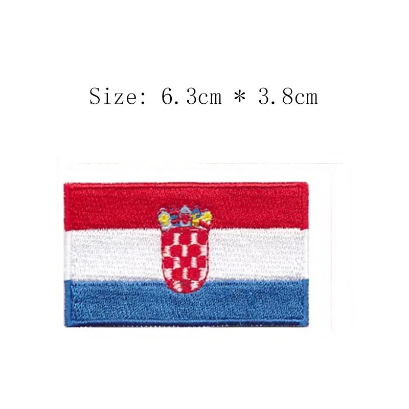 Croatia Croatia 2," широкий вышивной флаг патч железные пришить на сумки левый сундук Civil and State знак Croatia - Цвет: Croatia