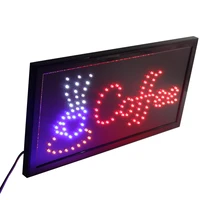 chenxi coffee led sign neon animated 1910 inch coffee store business open advertising sign