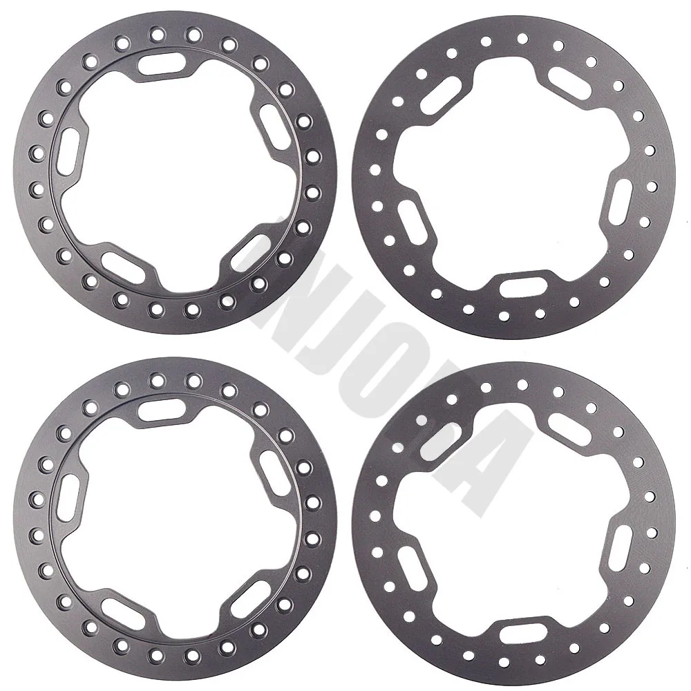 2.2 Grey INJORA 61MM 4Pcs 2.2 Wheel Rim Outer Ring for 1/10 RC Crawler Axial SCX10 Wraith RR10 Traxxas TRX4 2.2" Wheel - Цвет: 2.2 Grey