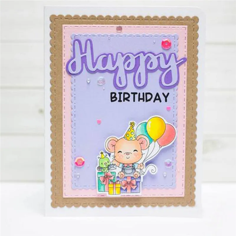GJCrafts счастливые штампы для резки металла скрапбукинга 2019 новые DIY карточное