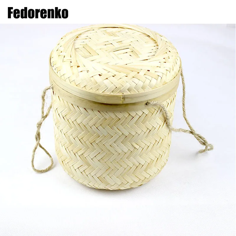 Китайский черный чай жестяные банки пуэр Бамбуковая бутылка для хранения