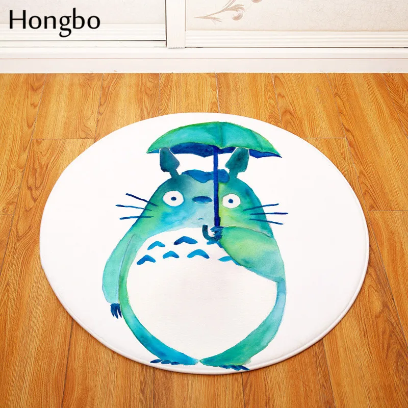 Hongbo фланелевые Противоскользящие коврики Totoro Cat милый Прямоугольный Коврик с