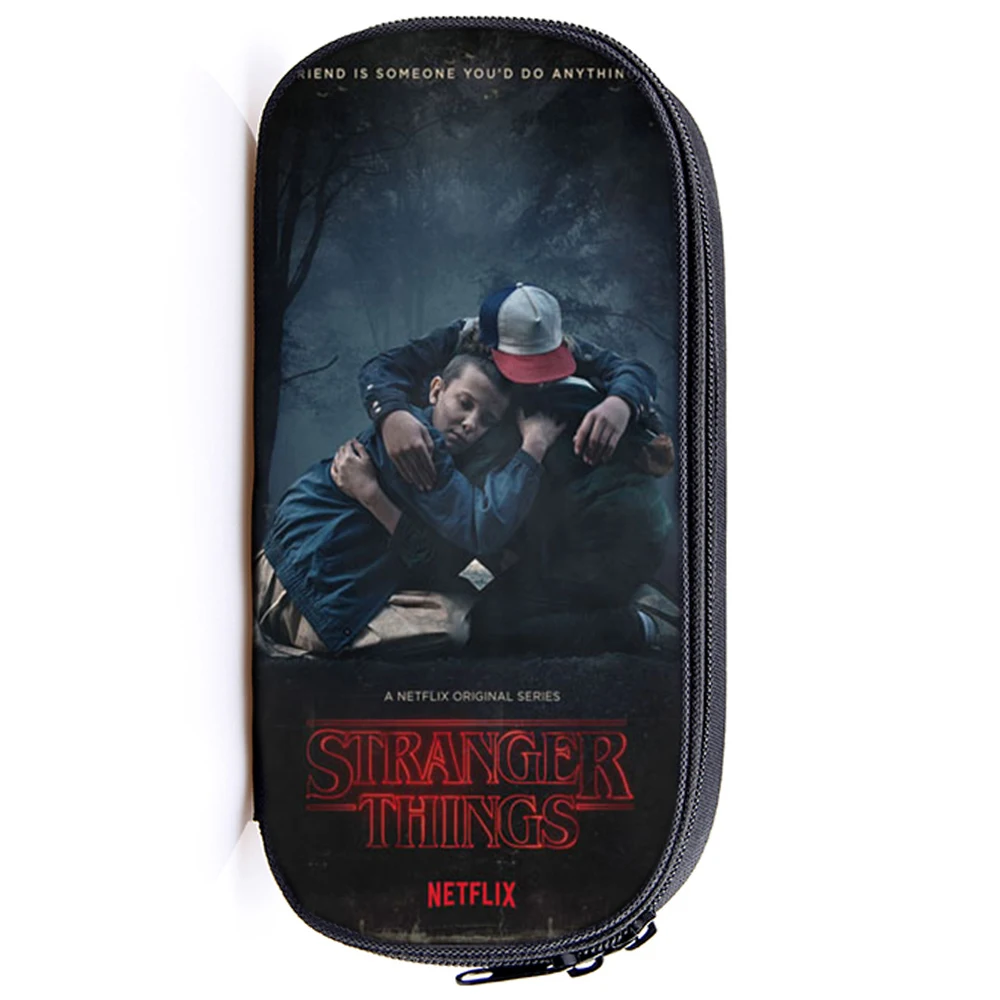 Stranger Things 3 Multifunction Kids Pencil Bag Children Boys Girls Kids Pencil Bag Cute High Quality Stationery Supplies