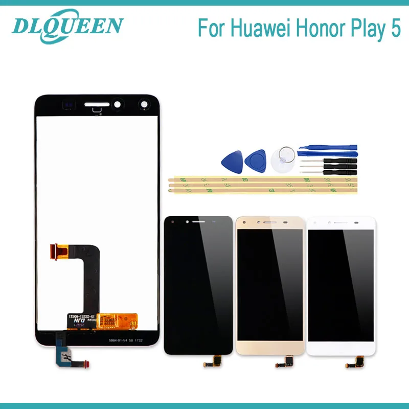 Фото ЖК дисплей DLQUEEN для Huawei Honor Play 5 сенсорный экран с полным цифровым