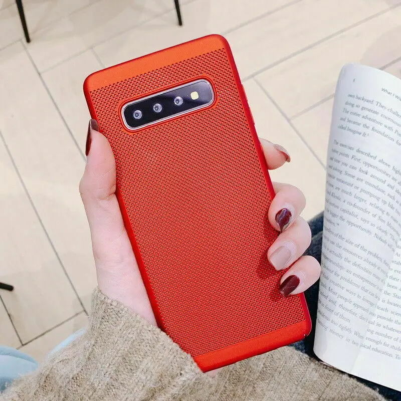 Тепловыделение чехол для телефона для samsung Galaxy S10 S10e S9 S8 плюс S7 S6 край Жесткие ПК-Чехлы для samsung S 10 10e 9 8 Plus
