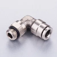 tube 3/8-1/8 BSPP thread with O-ring 90 degree male elbow swivel brass connector copper swivel fitting