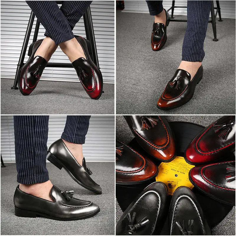 TOURSH Luxury Brand Men'S Business Dress Shoes Genuine Leather Oxford Breathable Low Top Black Classic Gentleman | Обувь