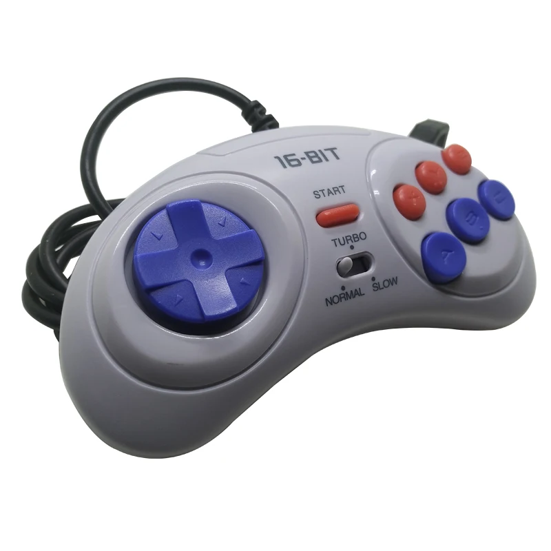 2 шт. игровой контроллер для SEGA Genesis 16 бит ручка геймпад MD аксессуары игры