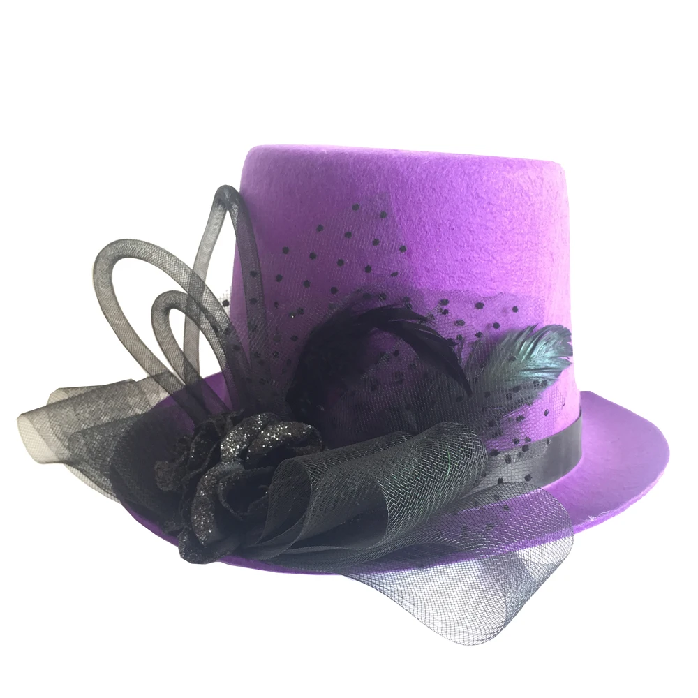 

Purple Party Top Hat For Party Gift Halloween Party Accessories