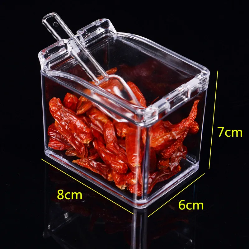 Контейнер для соли сахара перца специй 4 коробки|spice container|condiment rackssalt box |