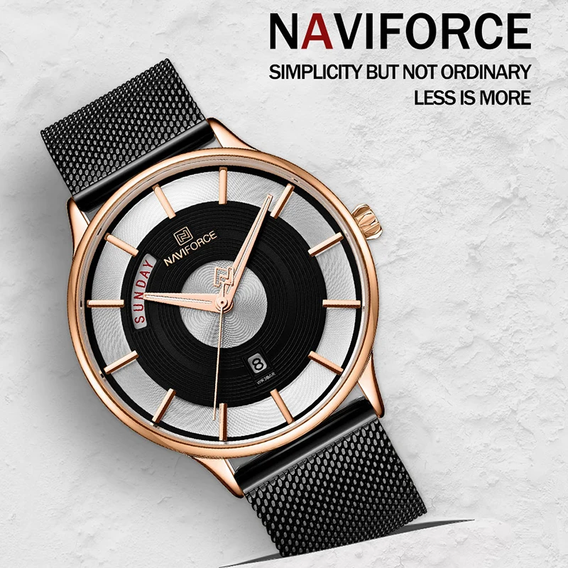 NAVIFORCE Новые Мужские Часы Роскошные Творческие Лучший Бренд Кварцевые Мужской