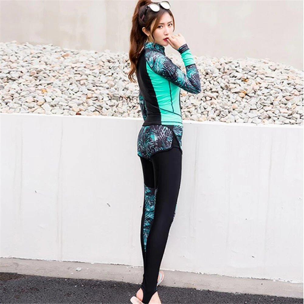 2019 купальный костюм с защитой от ультрафиолета для женщин купальник длинным