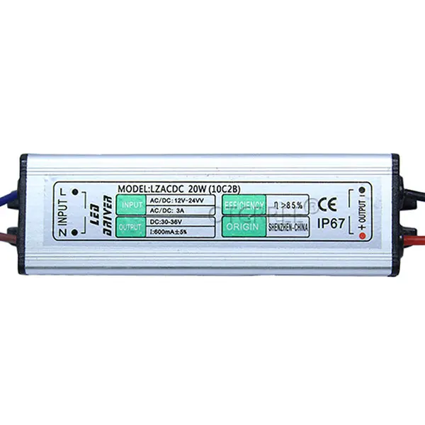 20W AC 85-265V переменного тока в постоянный вам товары в течение 3-10 V/DC 30-36 V светодиодный драйвер IP67 Водонепроницаемый освещения трансформаторный источник питания мощностью 10 Вт, 20 Вт, 30 Вт, 50 Вт 100W - Цвет: 20W