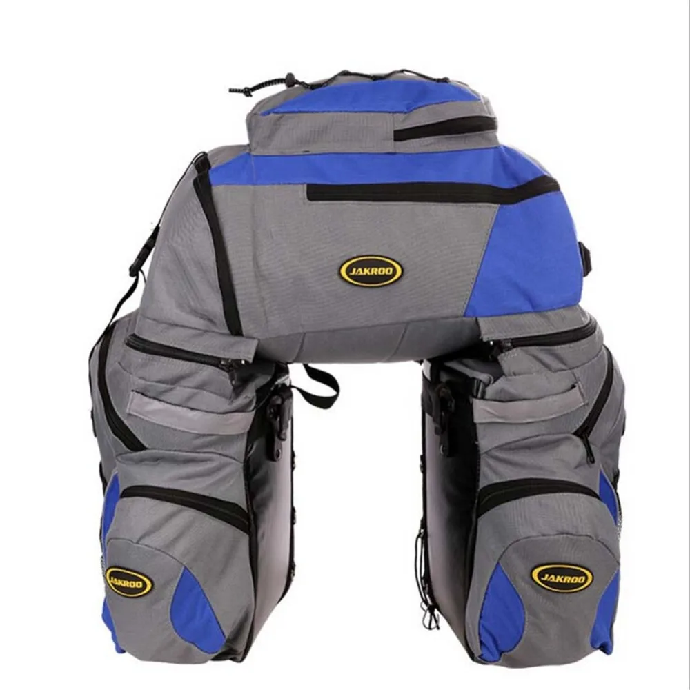 Велосипедная багажная сумка обновленная версия большая вместительность три в