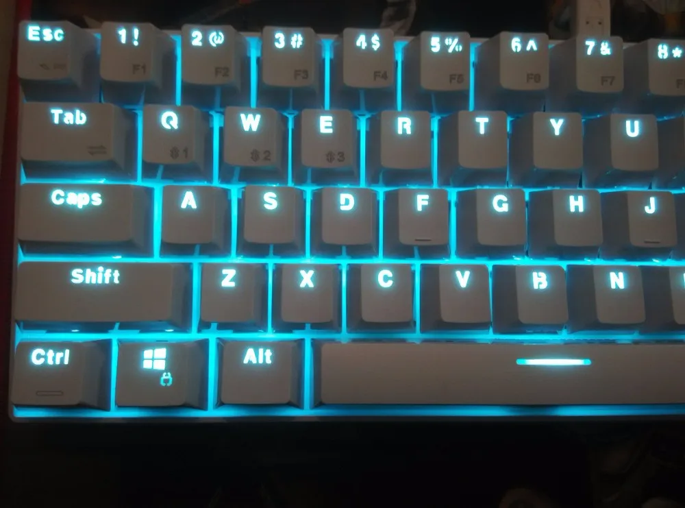 RK61 клавиатура Bluetooth Cherry mx blue rk 61 мини беспроводная механическая клавиатура с подсветкой игры в покер макет