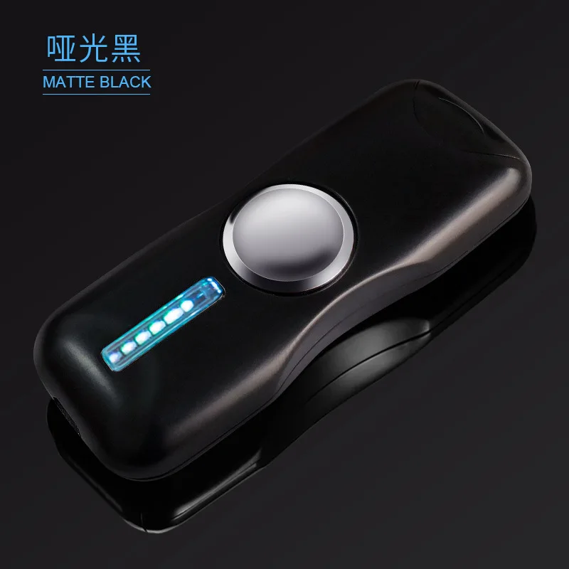 Пальчиковая игрушка гироскоп вспышка Tri-Spinner Электронная сигарета ручной Спиннер usb зарядка зажигалки без газа Зажигалка для сигар - Цвет: 6