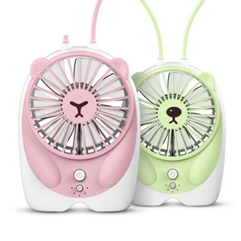 Розовый usb-вентилятор с рисунком | Бытовая техника