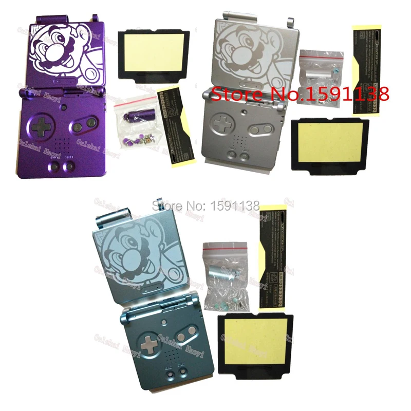 2 шт./лот Mars мультяшный пластиковый корпус запасная часть для GBASP GameboyGB Advance SP W/Screen