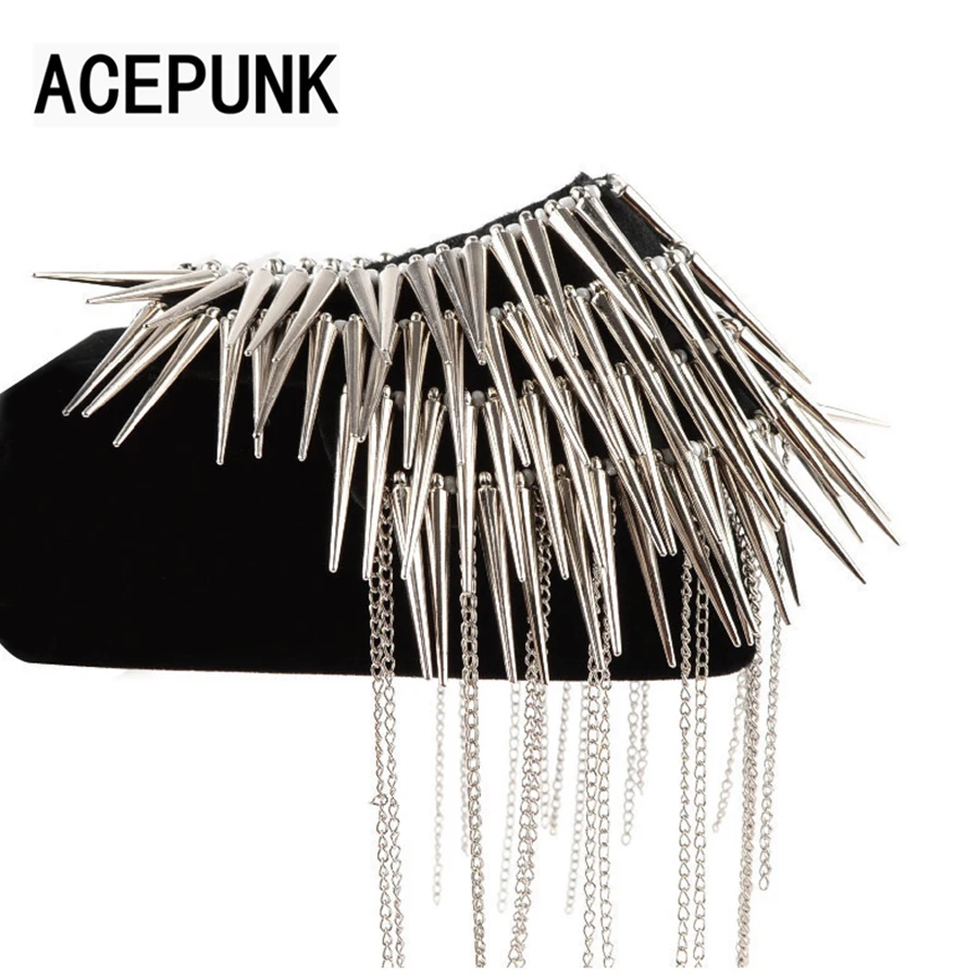 Новинка 2020 модные мужские вечерние туфли на плечо с заклепками в стиле панк