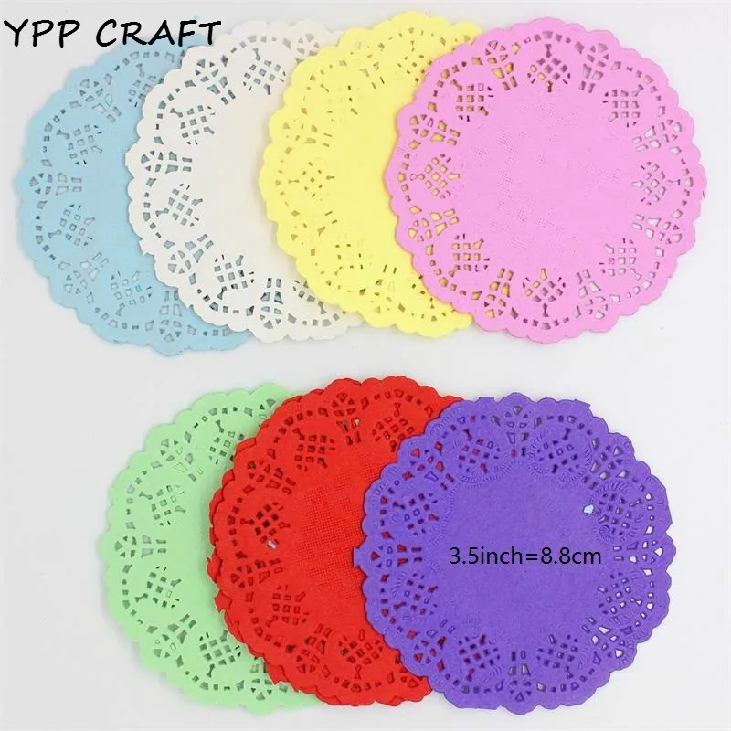 YPP CRAFT 3 5 &quotВинтажные салфетки Ажурные кружевные бумажные коврики ремесла DIY