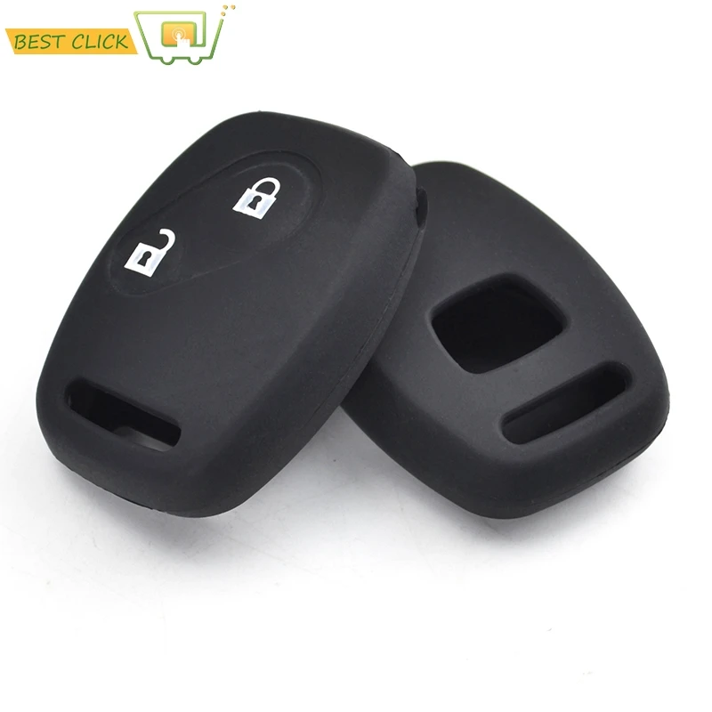 

Silicone Key Case Cover For Honda Civic Accord Pilot Fit Crv Ridgeline Jazz Frv Insight Cr-z Keyless Fob Shell Skin Protector