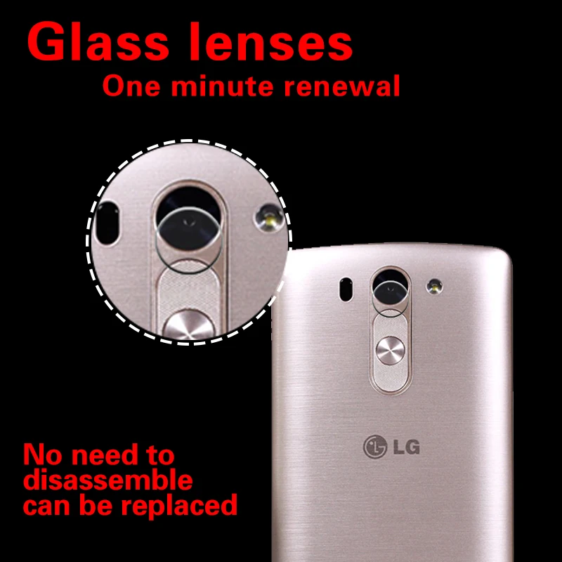 Ультра тонкая задняя Камера объектив из закаленного Стекло пленка для LG G3mini G3 Beat