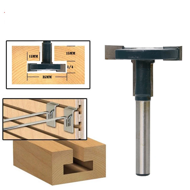 

1 шт., Т-образный и Т-образный пазов с хвостовиком 1/4 дюйма, 6,35 мм