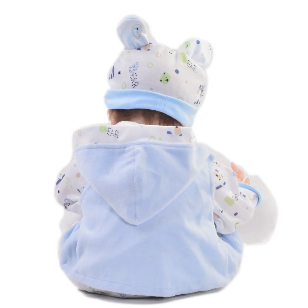 Элегантный 50 см Reborn baby boy Полный силиконовый корпус куклы реалистичные дети Playmates