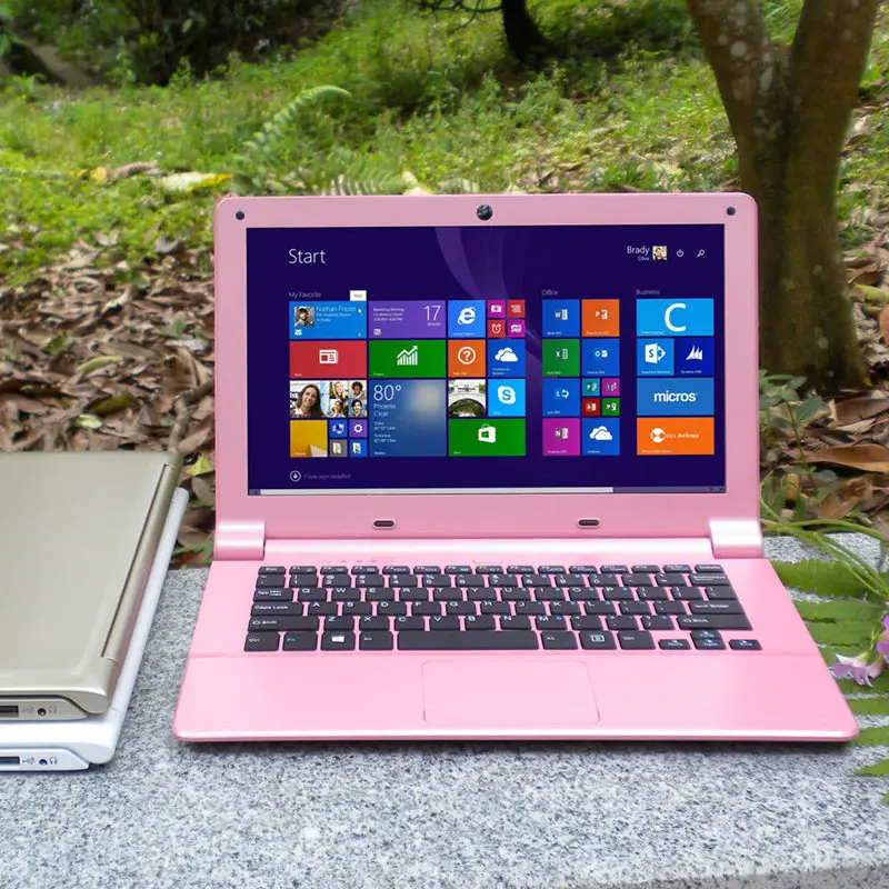 A4 1" ноутбук Windows10 SSD ультрабук быстрый процессор Intel 4 ядра светильник Бизнес студентов розовый арабский AZERTY Испанский Русский Клавиатура - Цвет: Pink