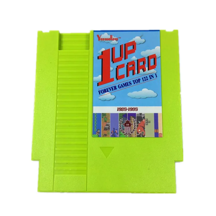 1 up cart 122 in 1Game Cartridge Contra/Earthbound/Megaman 123456 72 Pins 8 Bit Game Card