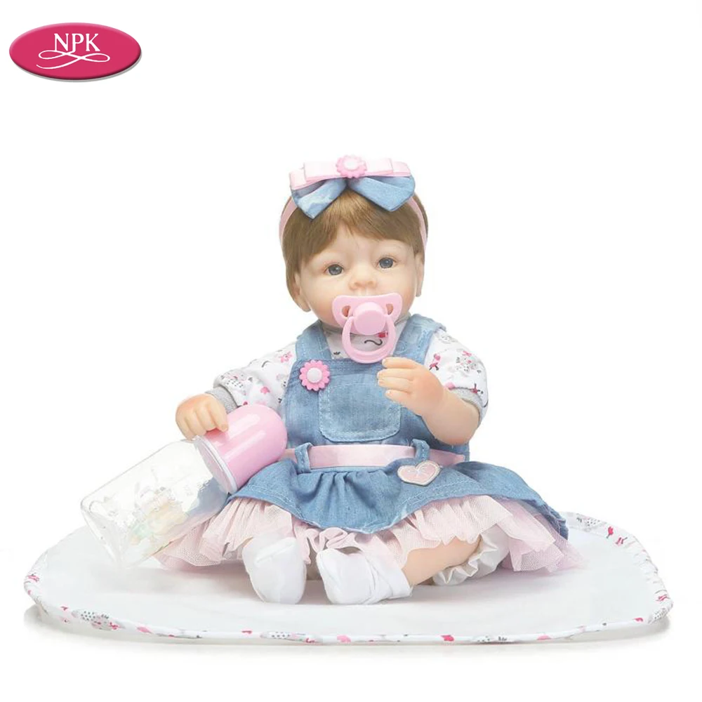 NPK настоящая ручная работа Реалистичная кукла реборн для малышей силиконовая