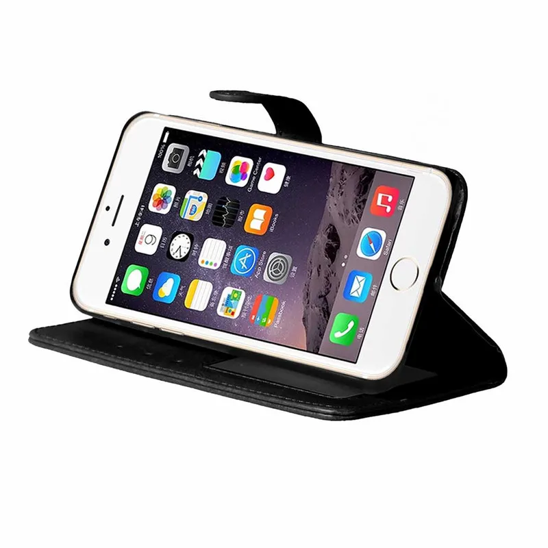 Чехол книжка для iPhone 7 Plus из искусственной кожи в стиле ретро с кошельком Crazy Horse 8