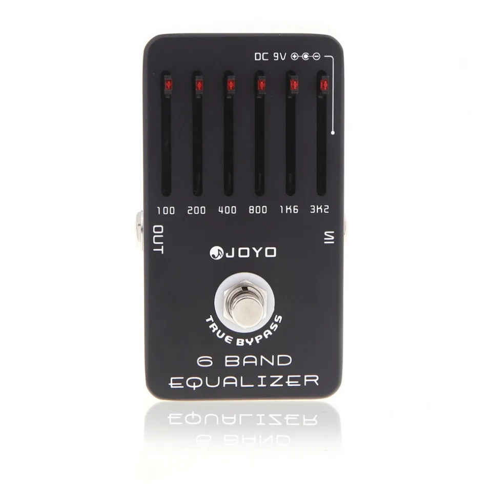 

Joyo JF-11 6 Band EQ Equalizer Professional Guitar Effect Pedal Aluminum Alloy High Frequency True Bypass Effects Accessories