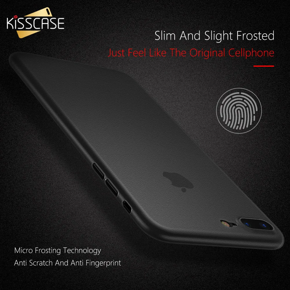 KISSCASE матовый чехол для iPhone 6S 6 7 8 Plus X 10 прозрачный ультра тонкий жесткий 5S 5 SE чехлы