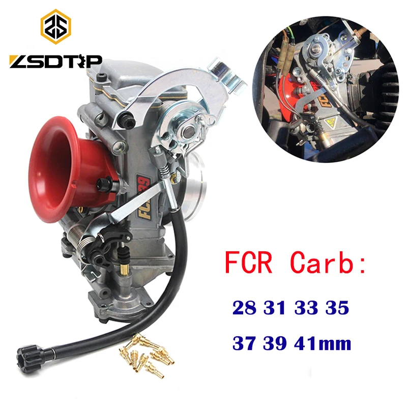 ZSDTRP Kehin FCR28 37 39 41 мм плоский карбюратор FCR39 для KTM XR DR400 CRF450/650 Kawasaki KLX400/450 Yamaha