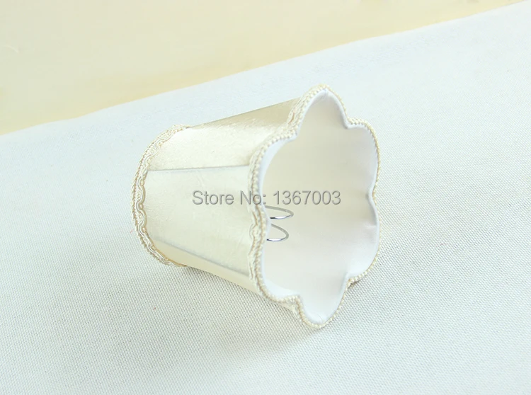 Элегантный и красивый стиль кремово-белый цвет тканевый абажур для хрустальной