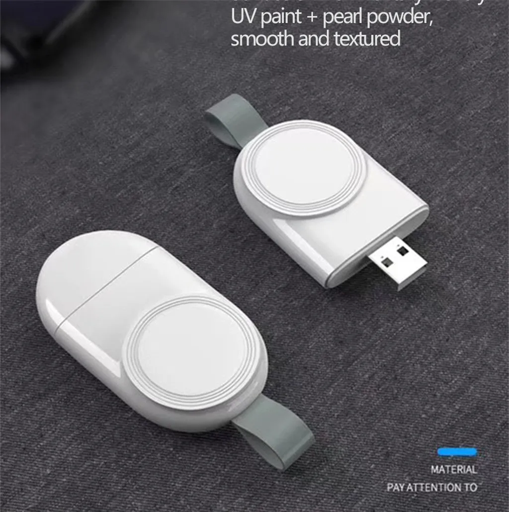 Ouhaobin Fast Wireless Charger Portable USB for Apple Watch/iWatch Series 4 40/44mm Magnetic Charging 516#2 | Электроника