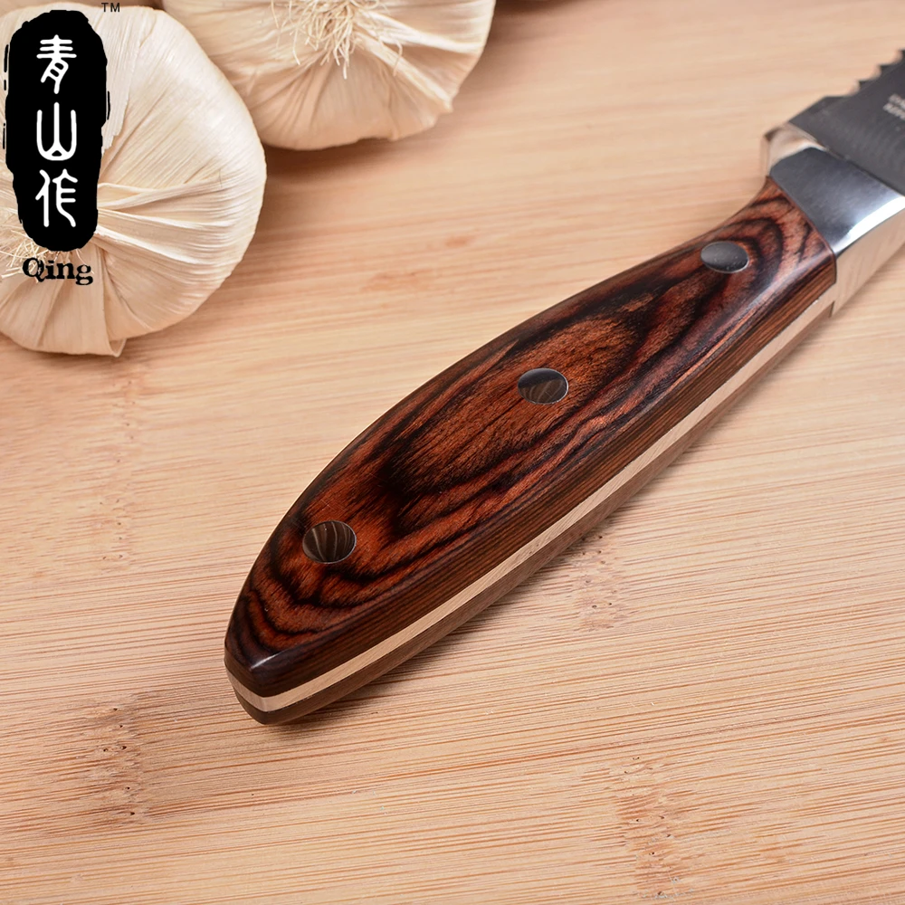 Японский нож бренда QING прибор для приготовления пищи из дамасской стали 67 слоев